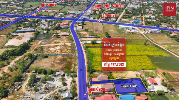 Urgent Sale: Land with an existing house is Only 11 minutes from Krong Siem Reap