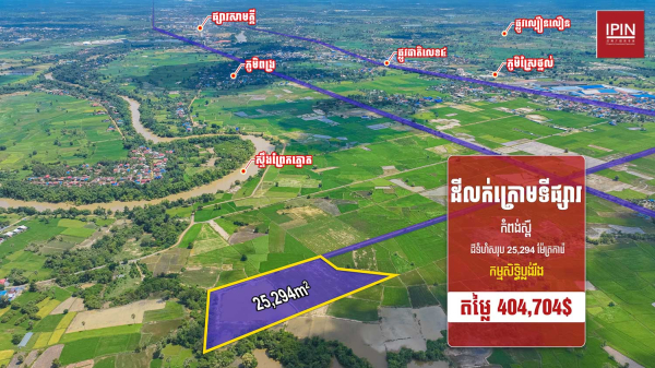 Urgent Sale: Land for sale below the market price only USD 16/m²